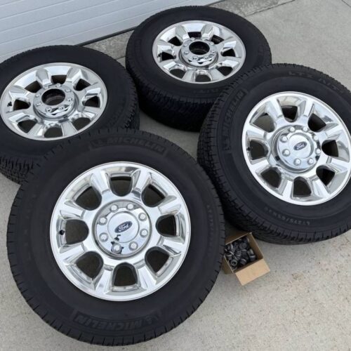 POLISHED 20″ FORD F-350 LARIAT OEM FACTORY WHEELS TIRES PLATINUM RIMS F-250 LUGS