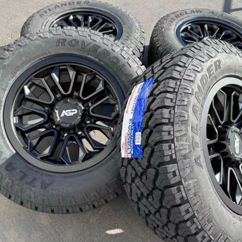 18” Wheels 8 lug Rims 8×170 Ford F-250 F-350 Superduty F250 F350 33″ A/T Tires